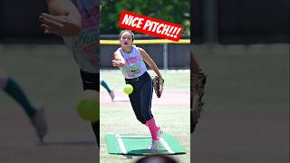 🥎 Hurricanes Pitcher Paints the Corner! #softball #shorts #sports