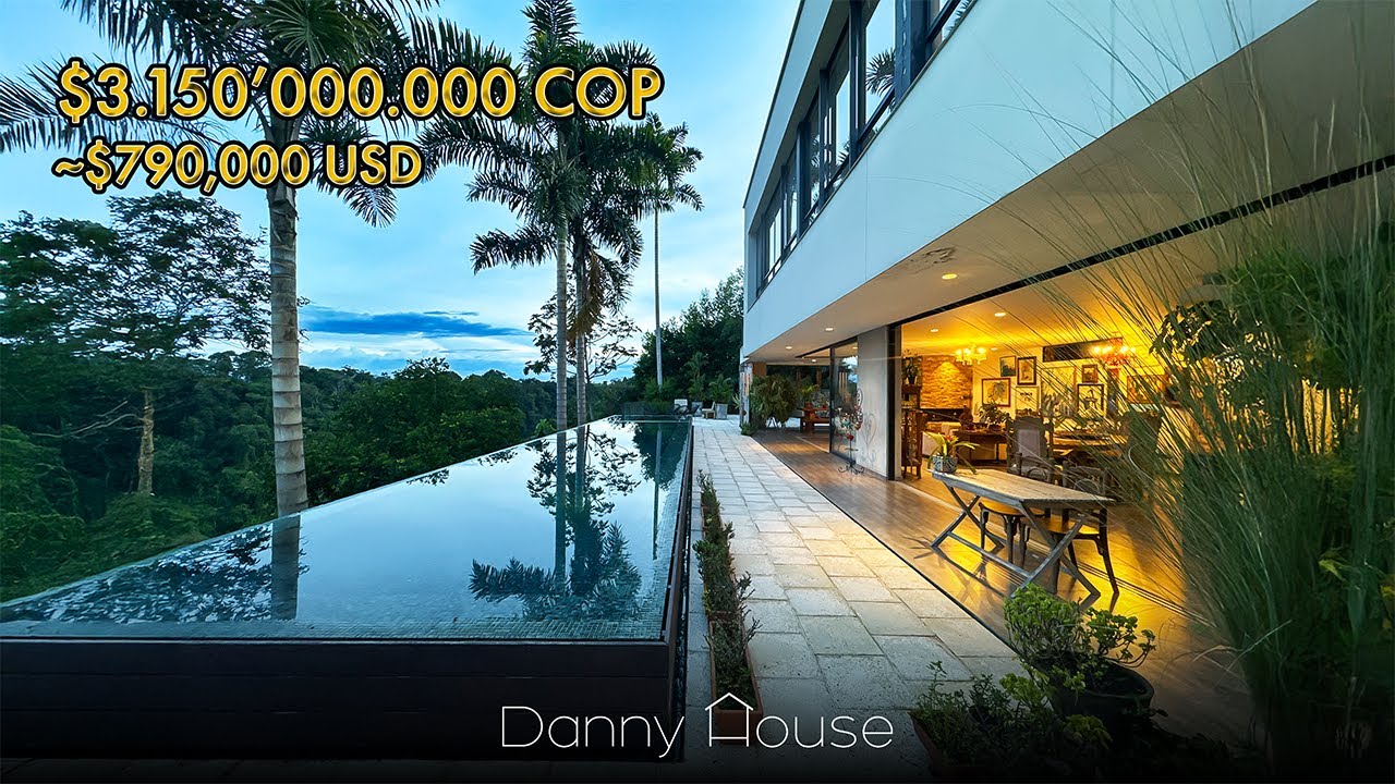 Así es Vivir en una Casa Moderna de Lujo en Medio del Bosque Cerritos Pereira | Info: +573217082339