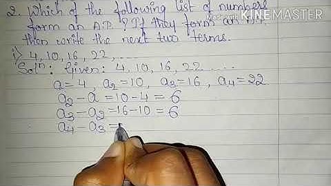 Class 10: Chapter 1- Arithmetic Progressions (Exercise 1.1)