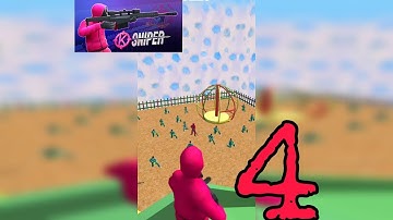K-sniper challenge 3D gameplay walkthrough part 4 squid game 🦑