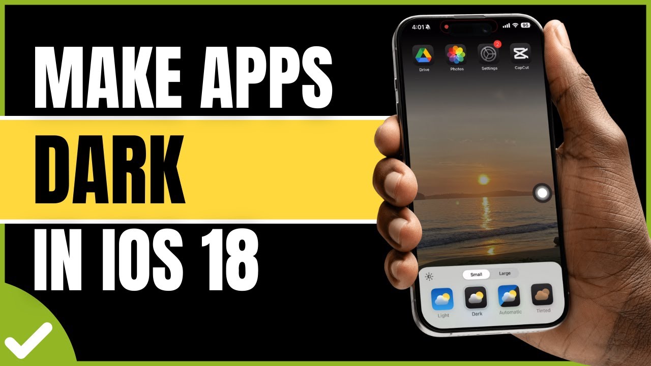 How To Make Apps Dark Mode In iOS 18 - YouTube