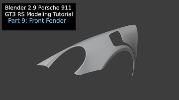 Blender 2.9 Porsche 911 GT3 RS Modeling Tutorial: Part 9 (Front Fender)