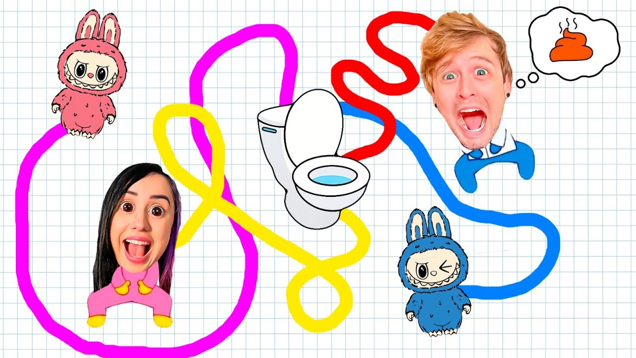 O PAI precisa IR ao BANHEIRO! CORRA PARA o BANHEIRO RÁPIDO para VENCER! Toilet Rush