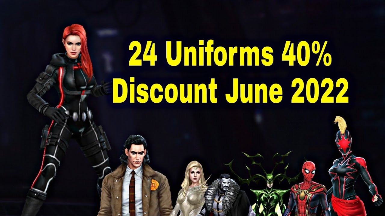 24 Uniforms 40% Discount in June 2022 And Top Uniforms List For Buy - Marvel Future Fight