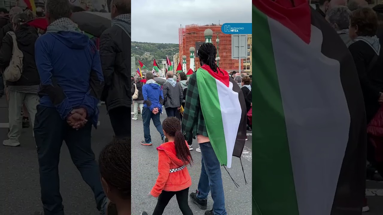 Gernika-Palestinak deitutako manifestazioa