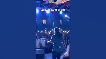 A crazy show in iit goa #iitfest #iitgoa #concert #livemusic #standingovation