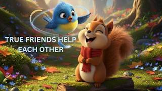 The Kind Squirrel and the Little Bird 🐿️🐦 | A Heartwarming Moral Story for Kids | LileduLab