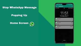 Whatsapp Notification Showing On Home Screen 2024 Stop Whatsapp Notification Android