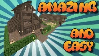 MINECRAFT | AWESOME FARMHOUSE BUILD TUTORIAL | HOW TO BUILD IN MINECRAFT