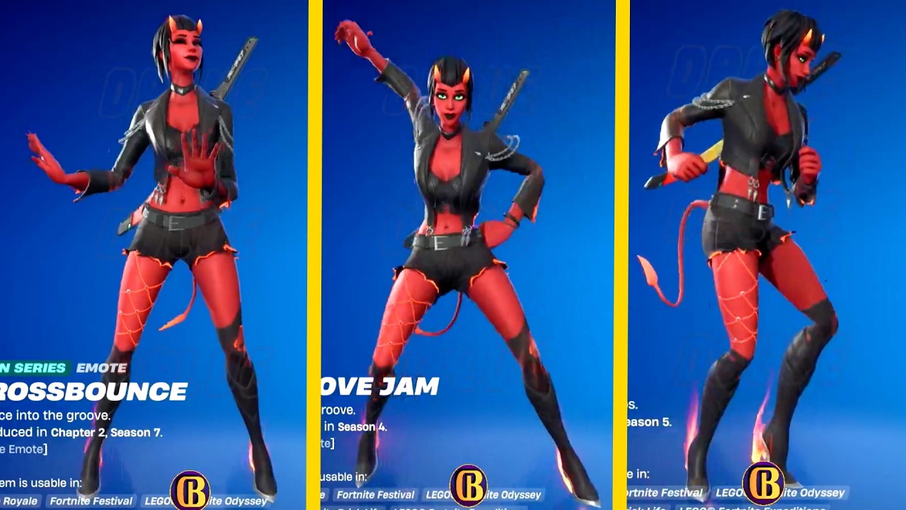 Fortnite — скин Malice исполняет все танцевальные эмоции