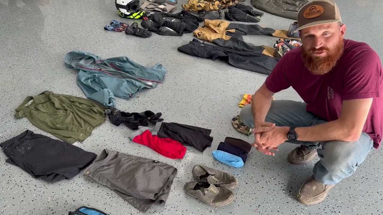 What to pack for a multi-week camping expedition on a motorcycle in a foreign country