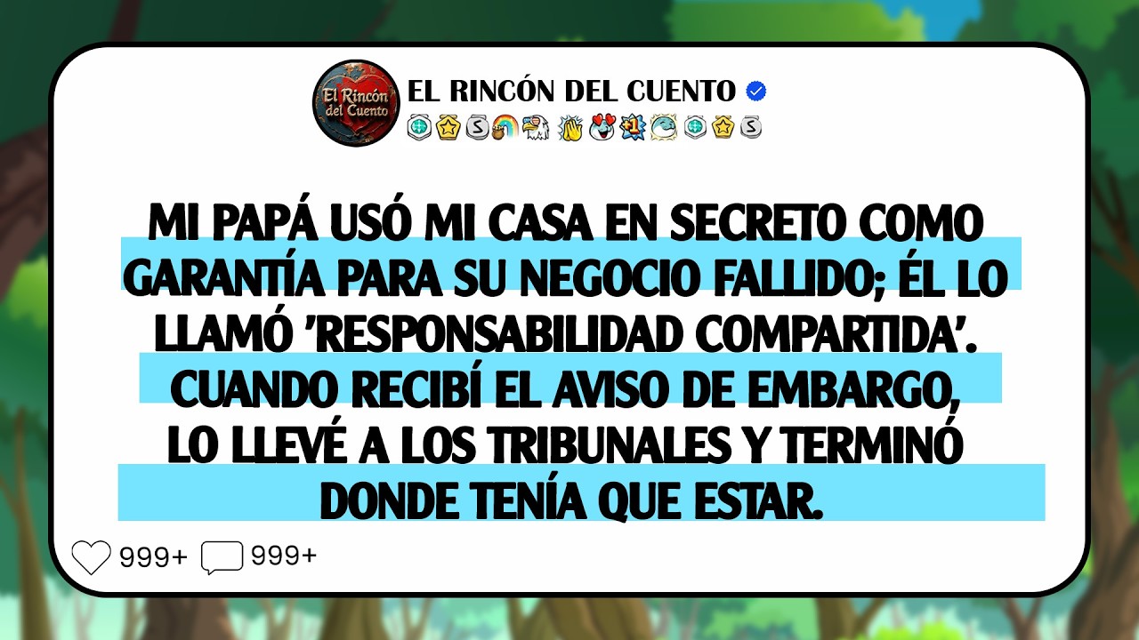 Mi padre utilizó mi casa como aval a escondidas para su negocio fracasado, él ...