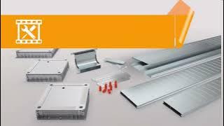 Mounting of the two-part screed-covered EÜK duct system - OBO Bettermann