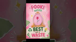 cute tulip 🌷 decor #bestoutofwaste #pookie #pinky #ytshorts