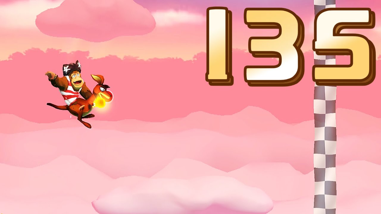 ✅ Banana Kong 2 / Cut the thread of 2 swinging Australian spiders by using a power-dash