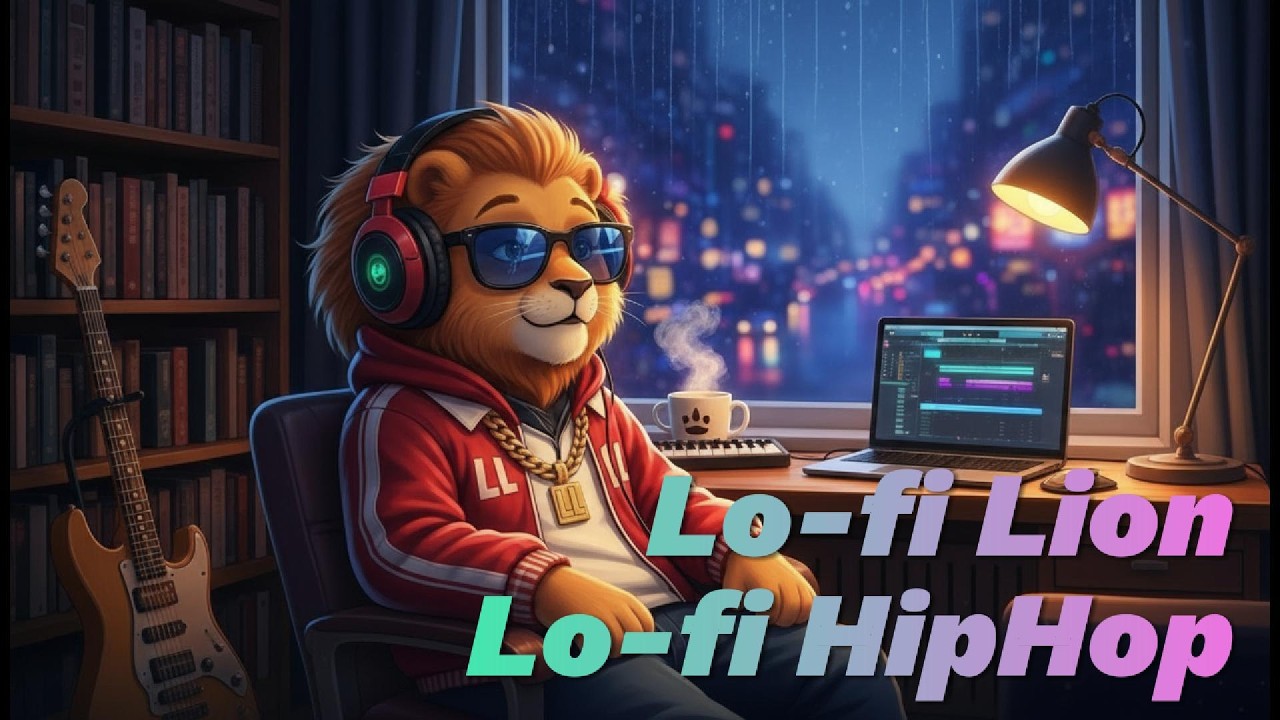 Lo-fi Lion – Chill Lofi Hip Hop Beats 🌧️ Study / Relax / Sleep