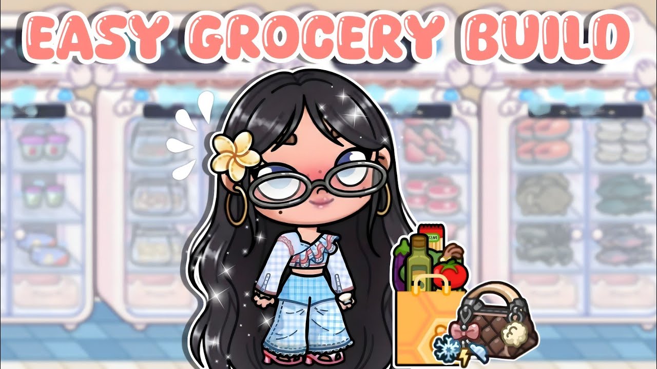 Grocery tutorial Build In avatar world | avatar world house ideas | aesthetic | asmr