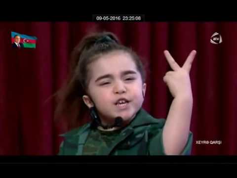 5 yaşlı Nuray Rəhmanın -Əsgər-mahnısı.Video rekord vurub