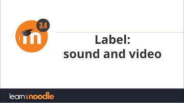Sound and video: Moodle 3.4