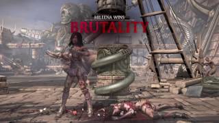 Mileena Performs Brutality Kombo On Every Character Part 1