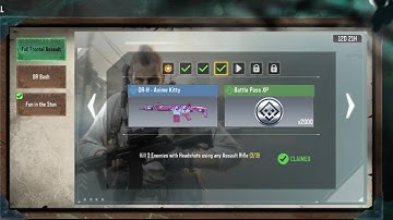 kill 3 Enemies with headshots using any Assault Rifle task complete in cod