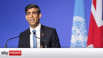 COP26: Rishi Sunak wants UK to become ‘first ever net zero’ financial hub