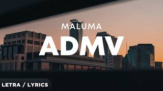 Maluma - ADMV (Letra/Lyrics)