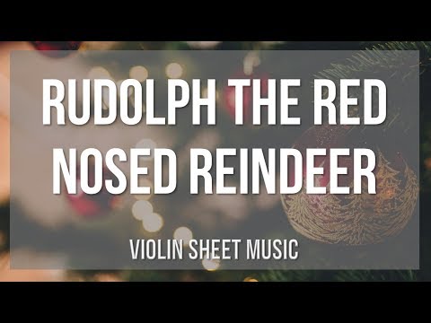 rudolph the red nosed reindeer sheet music violin