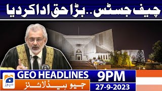 Geo News Bulletin 9 PM | 27 September 2023