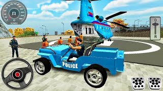 Offroad Police Transporter Trailer Truck: Police Cargo Helicopter - Android GamePlay screenshot 3
