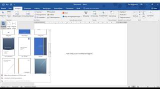 Voorblad Invoegen In Word - Youtube