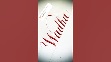 Copperplate calligraphy, tutorial: how I write your name #wadha