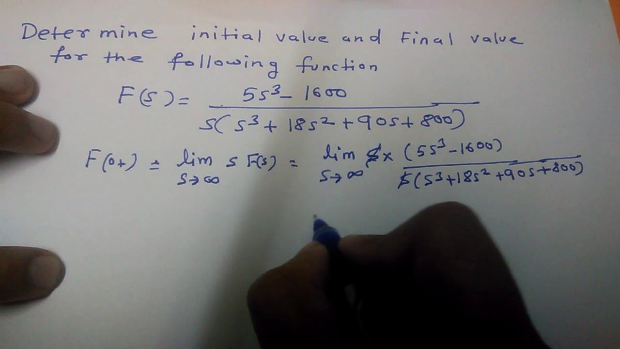 Initial and final value problems - YouTube
