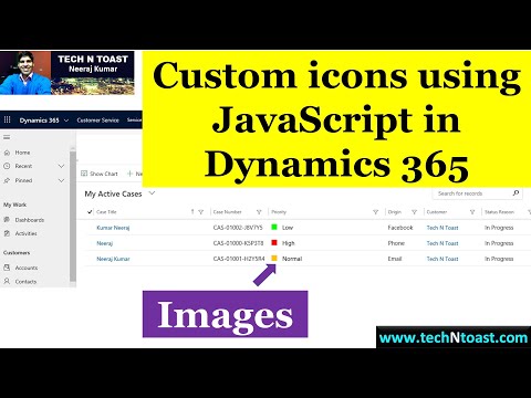 Custom icons using JavaScript in Dynamics 365