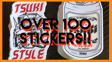 MAKING 100 CUSTOM STICKERS ! #Shorts