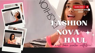 Fashion Nova Haul: Must have winter outfits!!