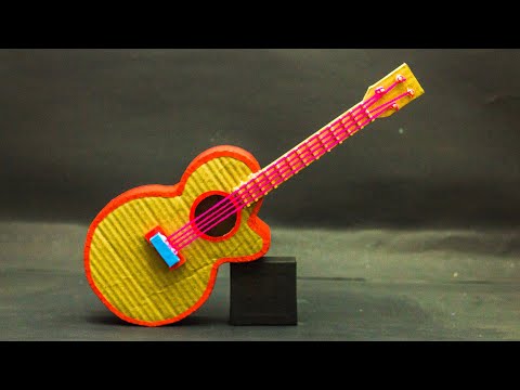 School Projects | How to make a guitar with cardboard