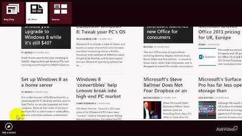 Windows 8 102: Personalizing Windows 8 - 18. News Accumulation