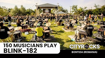 Rock Flashmob Show: 150 musicians play Blink-182 - All the Small Things (CITYROCKS)