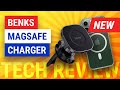 Benks Apple MagSafe Compatible Car Air Vent Charger And iPhone 13 Clear Case Review