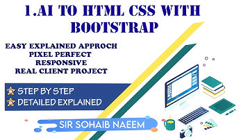 part 1) PSD to html . AI to html .truck production website .How to make complete wordpress website .