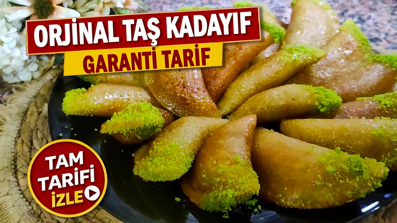 Öyle Bir Tatlı Yaptım Ki Tepsisi Anında Bitti , En Garanti Taş Kadayıf Tarifi