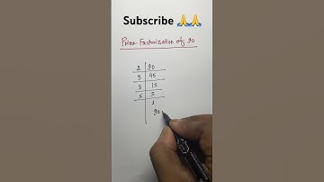 Prime Factorization of 90 #math