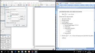 Penyelesaian Integral Tentu Dengan Aplikasi wxMaxima screenshot 2