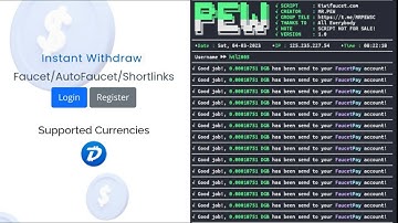 Script Kiwifaucet Auto Claim DGB To Wallet FaucetPay Instantly | By MR.PEW
