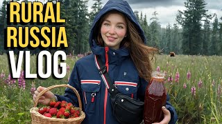 Ordinary Life in a SIBERIAN Village: Wild Forest With BEARS, How to Make Russian Jam🪆
