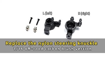 Replace steering knuckle--Suchiyu 1/16 carbon brush off-road rc car#rccar #rctruck #rctrucks4x4