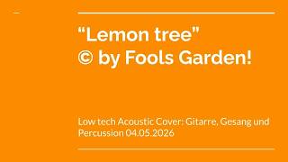 Lemon tree! - Wettelbrunn low tech cover