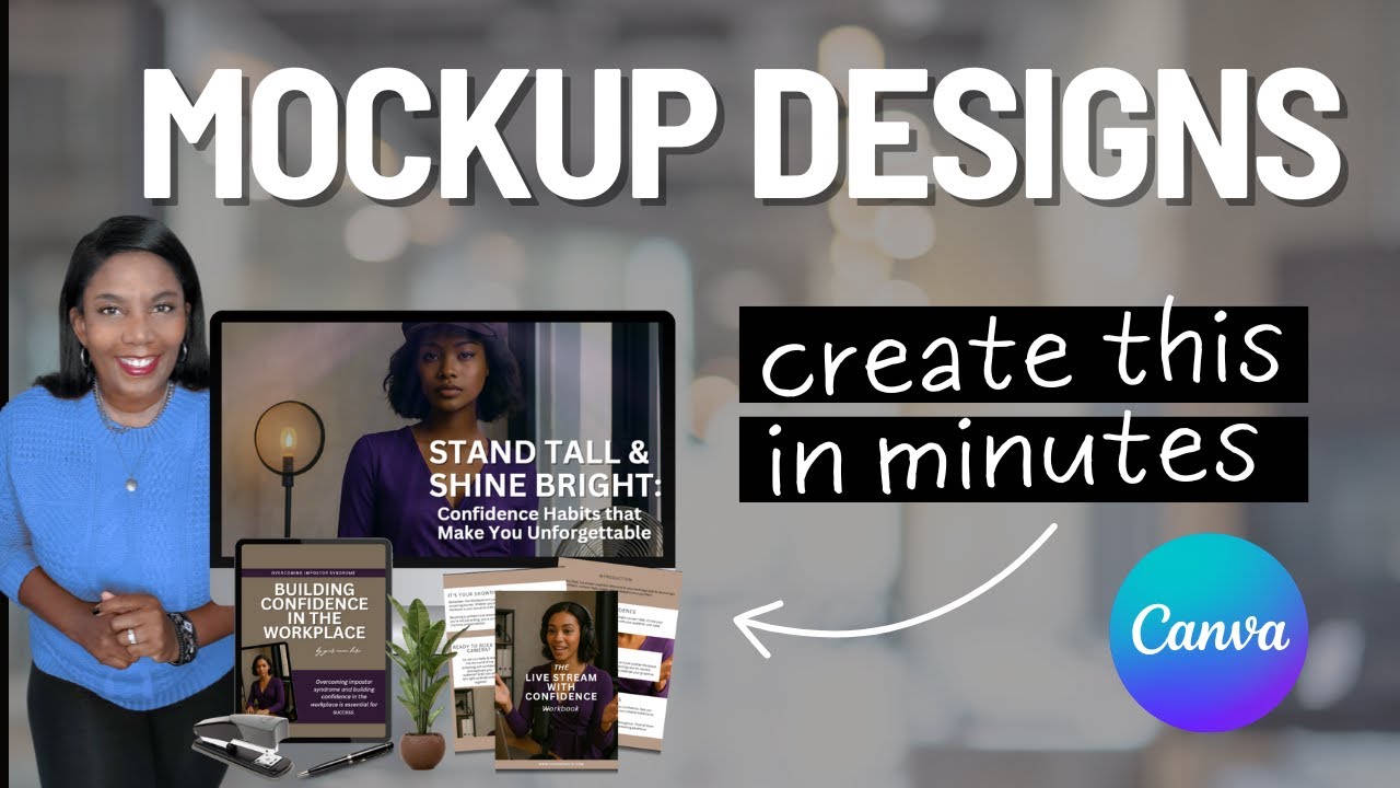 How to Create Digital Product Mockups in Canva - YouTube