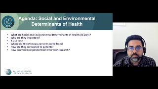Digital Scholar Webinar:  Social and Environmental Determinants of Health in Clinical Informatics